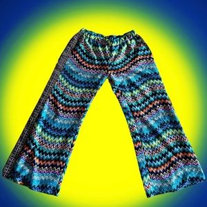 Urban Mango L Chevron Knit Palazzo Pants